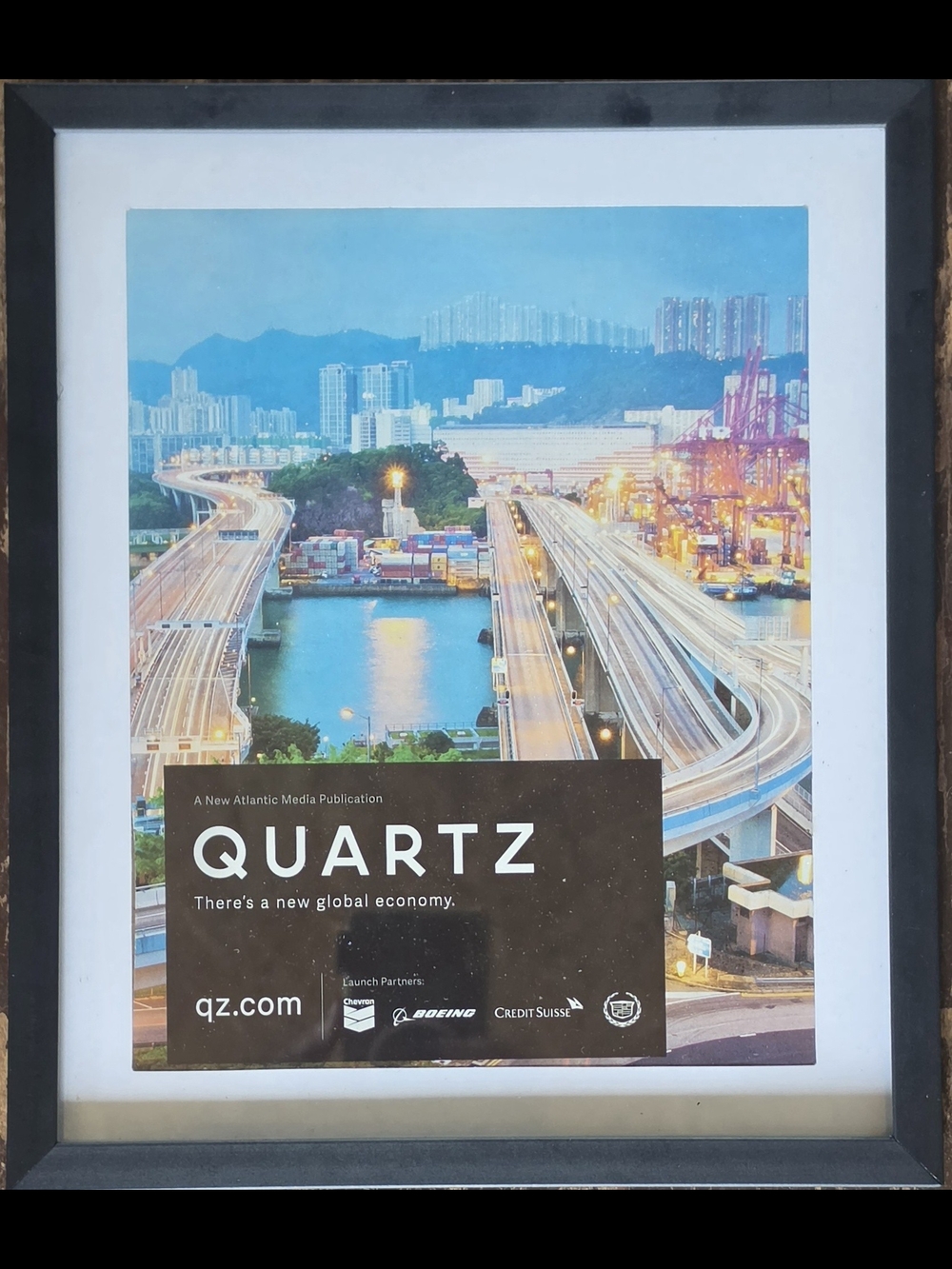 Blue Cityscape Framed Art Print